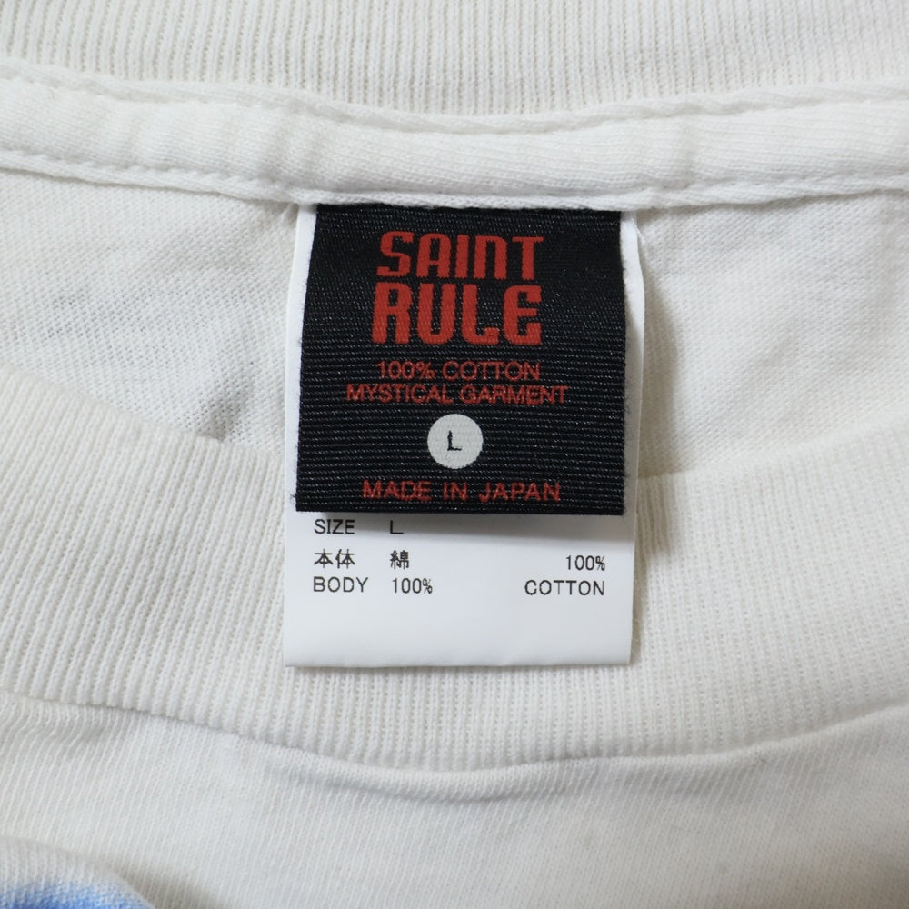 SAINT MICHAEL(セントマイケル) 25SS×GEEKS RULE EV SS TEE エヴァプリントTシャツ ホワイト SM-HR8-0000-C12