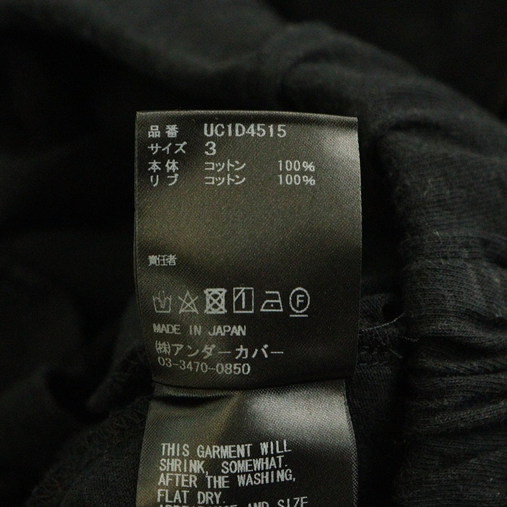 UNDERCOVER(アンダーカバー) 24SS オープンニー TEEスパッツ パンツ ブラック UC1D4515