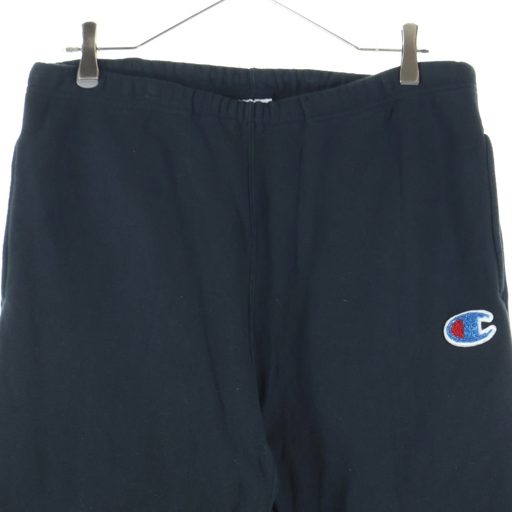 UNDERCOVER(アンダーカバー) ×Champion チャンピオン リバースウィーブ カットオフ ドローストリング スウェットパンツ ブラック C8-B206