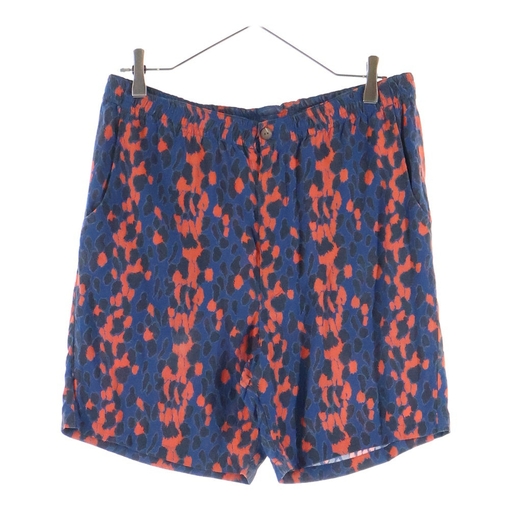 WACKO MARIA(ワコマリア) LEOPARD HAWAIIAN SHORTS レオパードハワイアンショーツ ハーフパンツ ネイビー/レッド