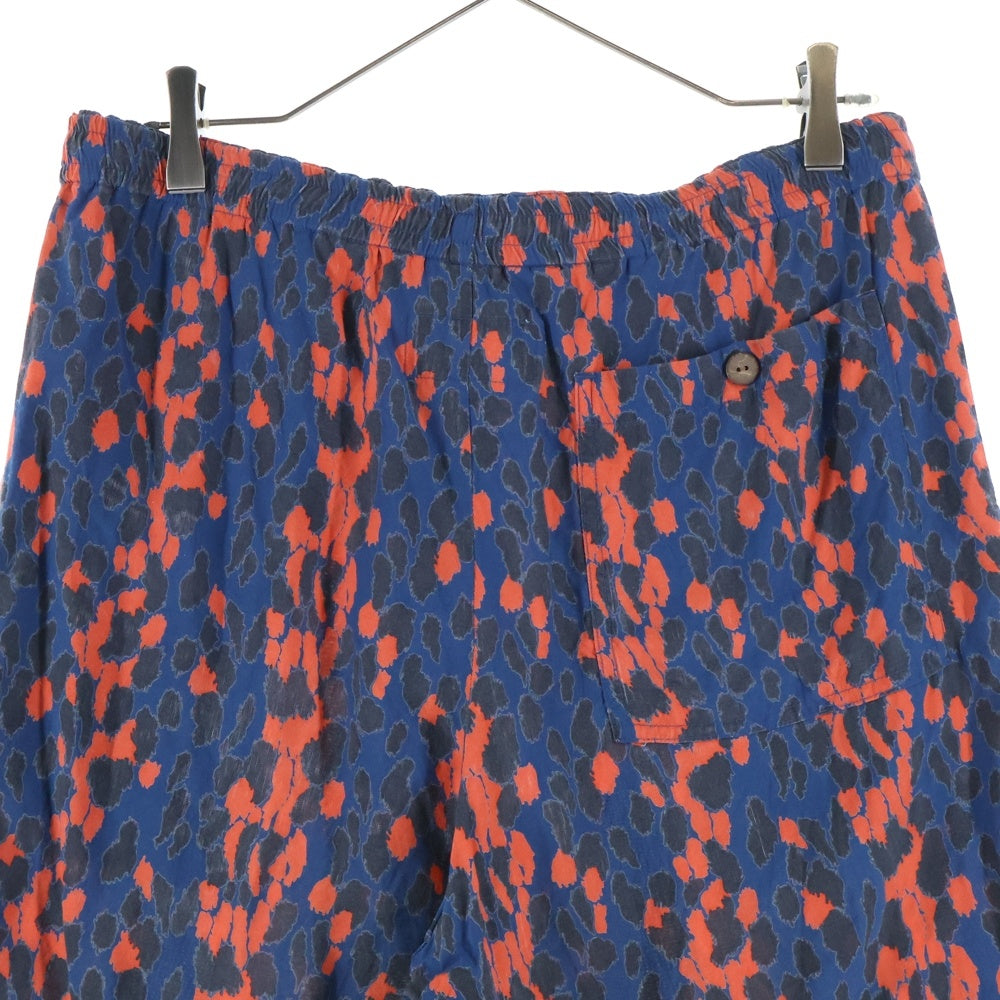 WACKO MARIA(ワコマリア) LEOPARD HAWAIIAN SHORTS レオパードハワイアンショーツ ハーフパンツ ネイビー/レッド