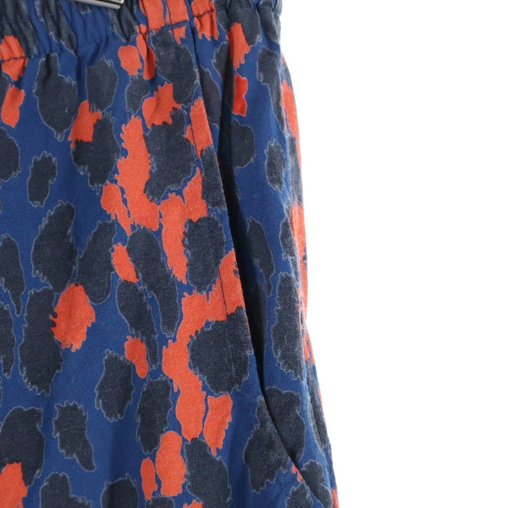 WACKO MARIA(ワコマリア) LEOPARD HAWAIIAN SHORTS レオパードハワイアンショーツ ハーフパンツ ネイビー/レッド