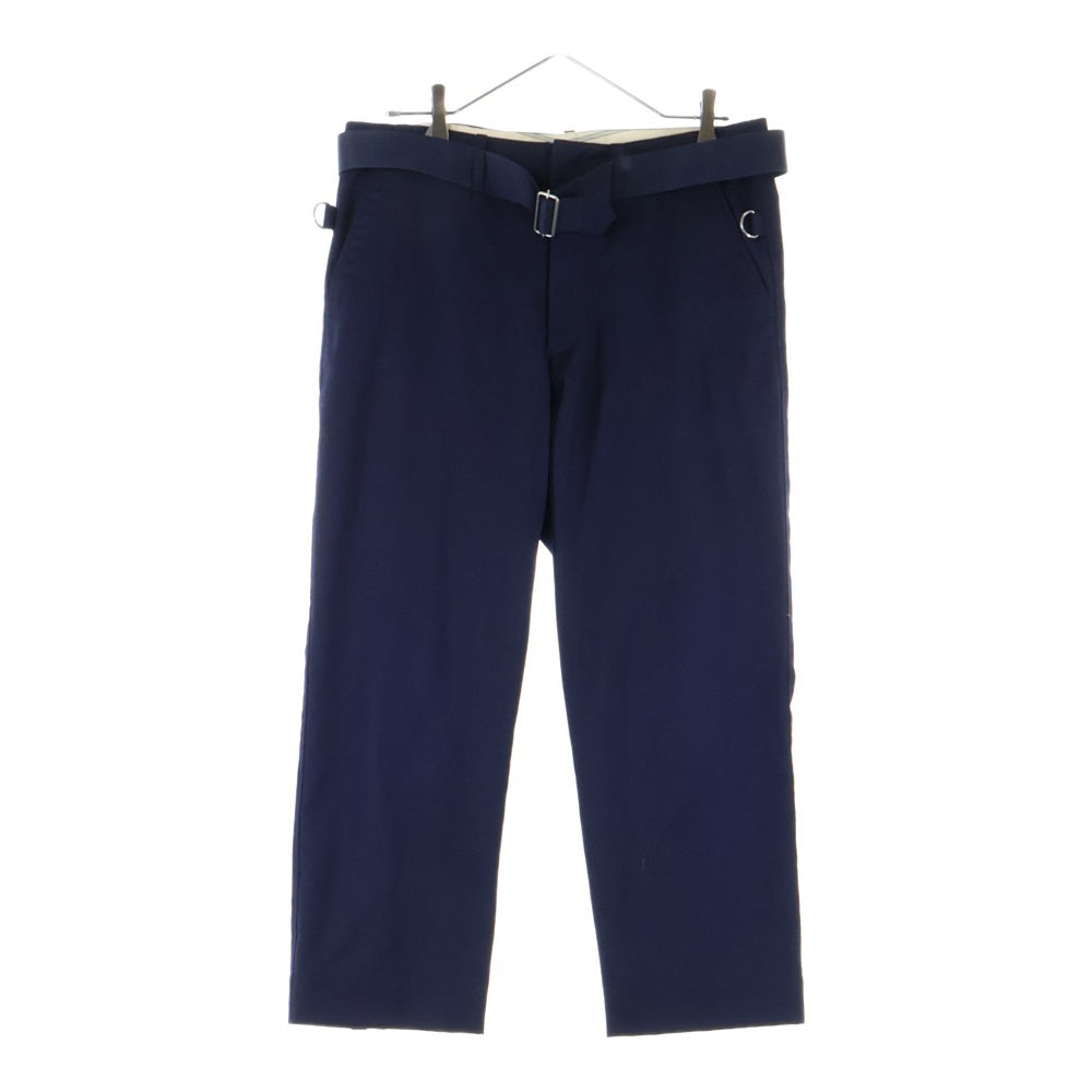 UNDERCOVER(アンダーカバー) ×the shepherd ザシェパード フラグメント 加工 ベルト付き ボンテージ パンツ ネイビー USR9591-2
