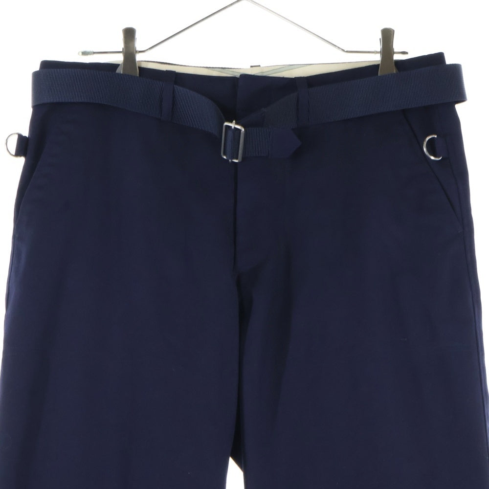UNDERCOVER(アンダーカバー) ×the shepherd ザシェパード フラグメント 加工 ベルト付き ボンテージ パンツ ネイビー USR9591-2