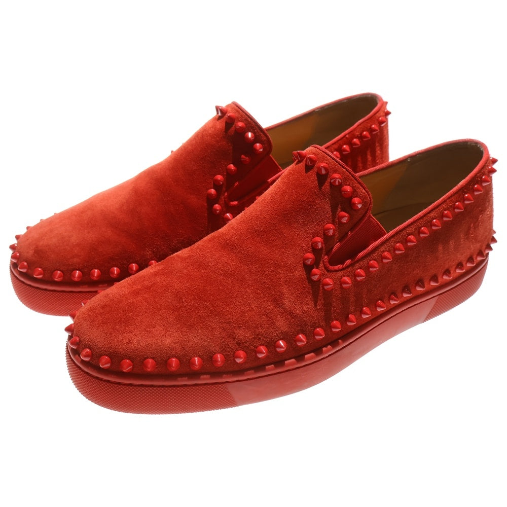 CHRISTIAN LOUBOUTIN(クリスチャンルブタン) ピックボード スウェード スニーカー スリッポン スタッズ スパイク シューズ