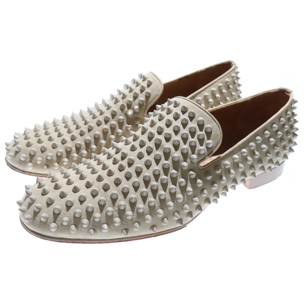 CHRISTIAN LOUBOUTIN(クリスチャンルブタン) ローラーボード スウェード スタッズ スパイク ローファー シューズ