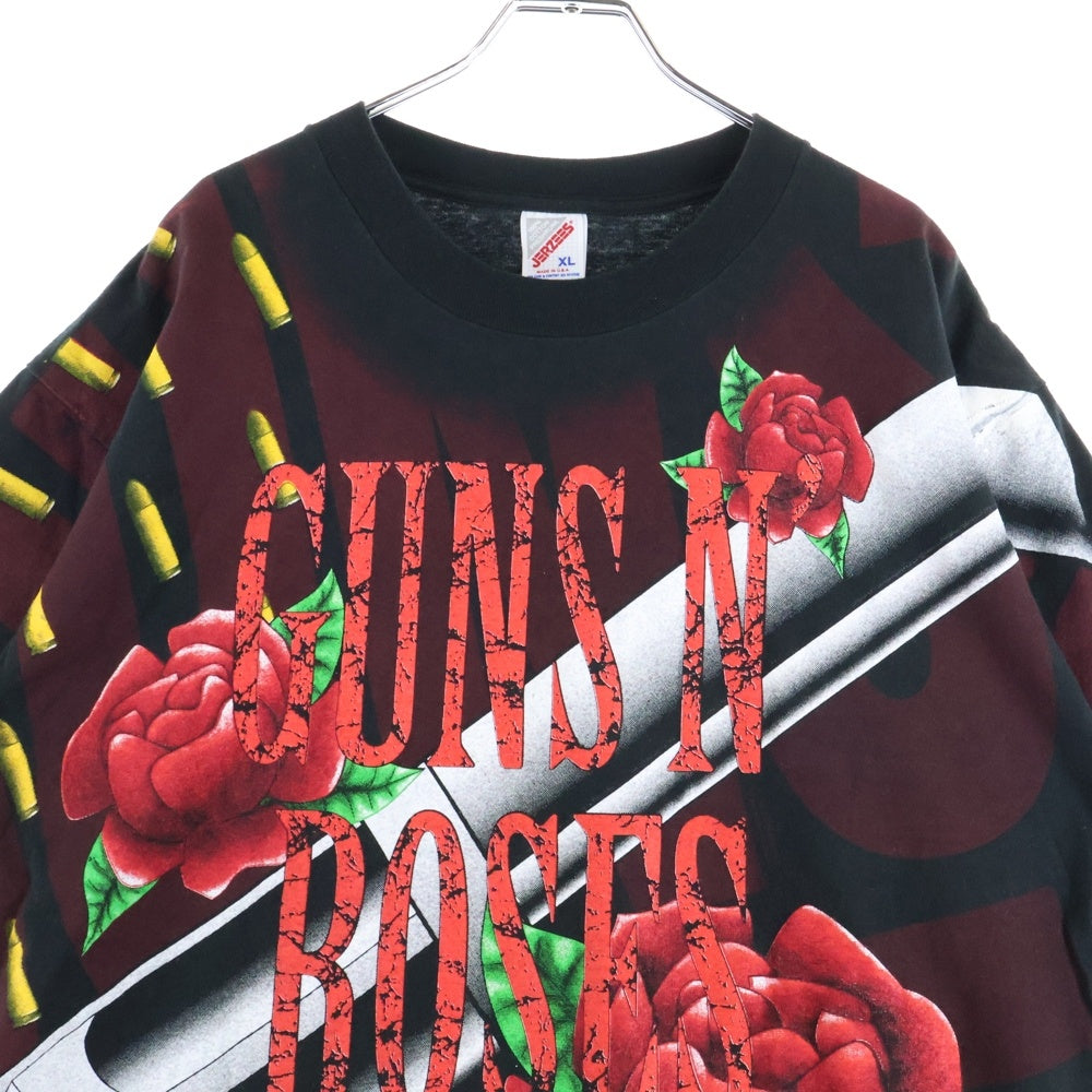 VINTAGE(ヴィンテージ) 90s VINTAGE GUNS N' ROSES ガンズ・アンド・ローゼズ ブートレグ 半袖Tシャツ ブラック