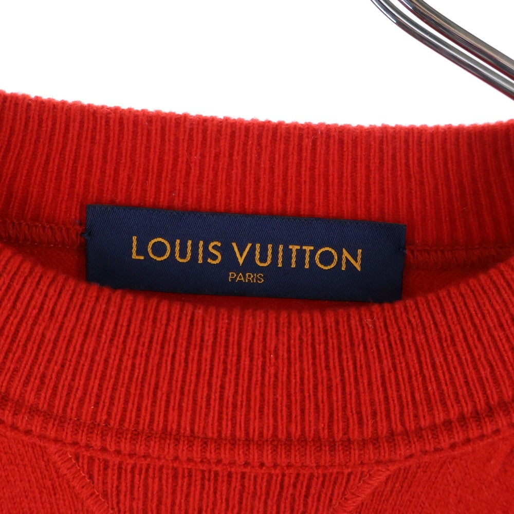 LOUIS VUITTON(ルイヴィトン) 19SS インサイドアウトクルーネックニットセーター レッド RM191 JZE HGN62W