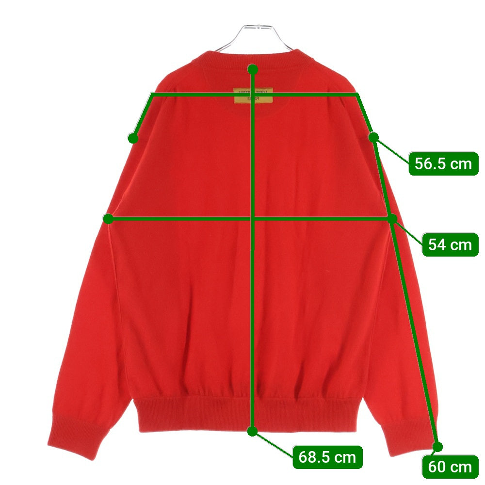 LOUIS VUITTON(ルイヴィトン) 19SS インサイドアウトクルーネックニットセーター レッド RM191 JZE HGN62W