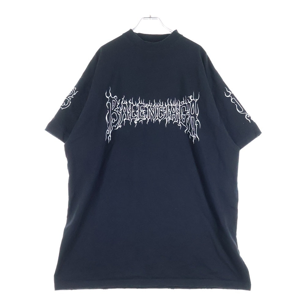 BALENCIAGA(バレンシアガ) 24SS ダークウェブオーバーサイズ半袖Tシャツ ブラック 739028 TPVN5