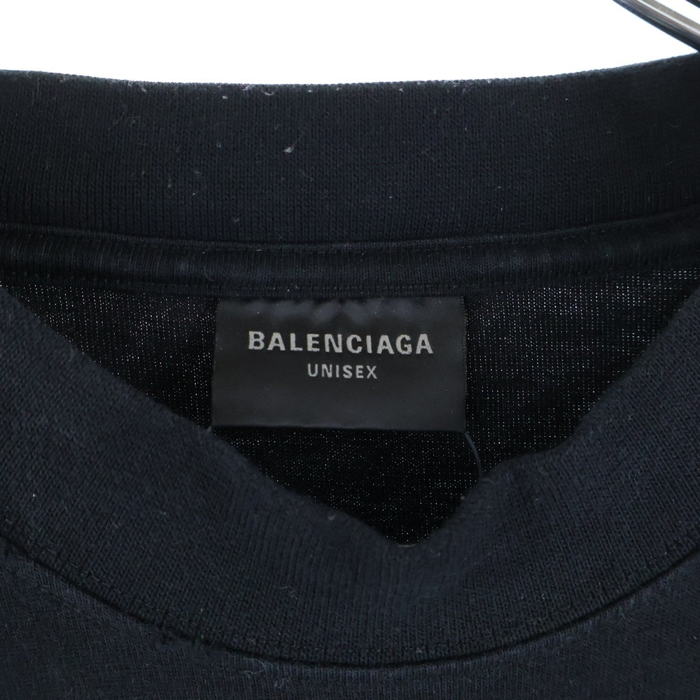 BALENCIAGA(バレンシアガ) 24SS ダークウェブオーバーサイズ半袖Tシャツ ブラック 739028 TPVN5