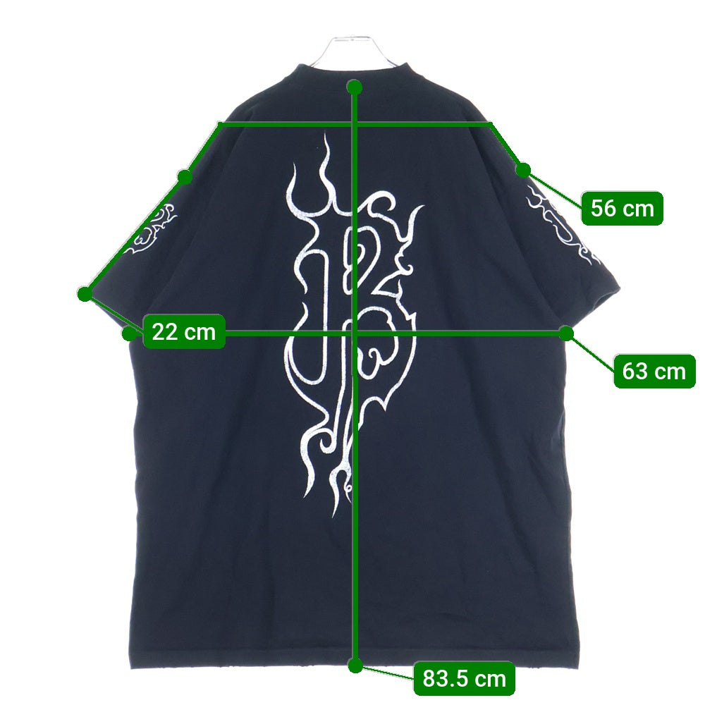 BALENCIAGA(バレンシアガ) 24SS ダークウェブオーバーサイズ半袖Tシャツ ブラック 739028 TPVN5