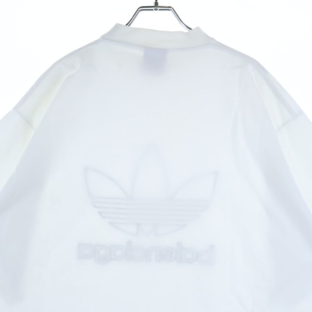 BALENCIAGA(バレンシアガ) 23SS ×adidas アディダス トレフォイルロゴオーバーサイズTシャツ 半袖クルーネックカットソー ホワイト 723976 TNVN8