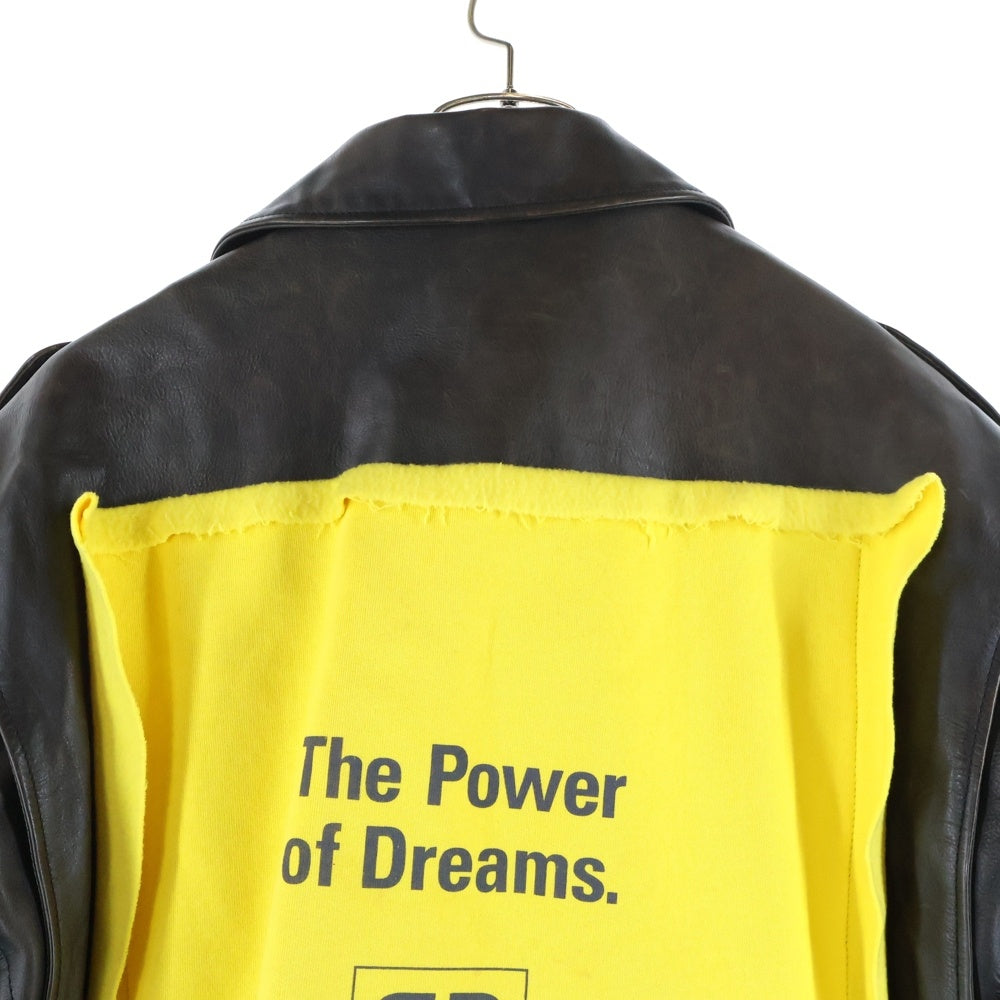 BALENCIAGA(バレンシアガ) 18AW パーソナライズドペインテッドバイカーレザージャケット ブラック 507786 TYH15