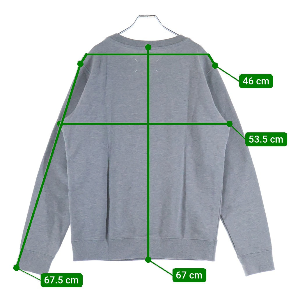 【マルジェラ】グレー トレーナー サイズ46 Maison Margiela(メゾンマルジェラ) 22SS クルーネックスウェット