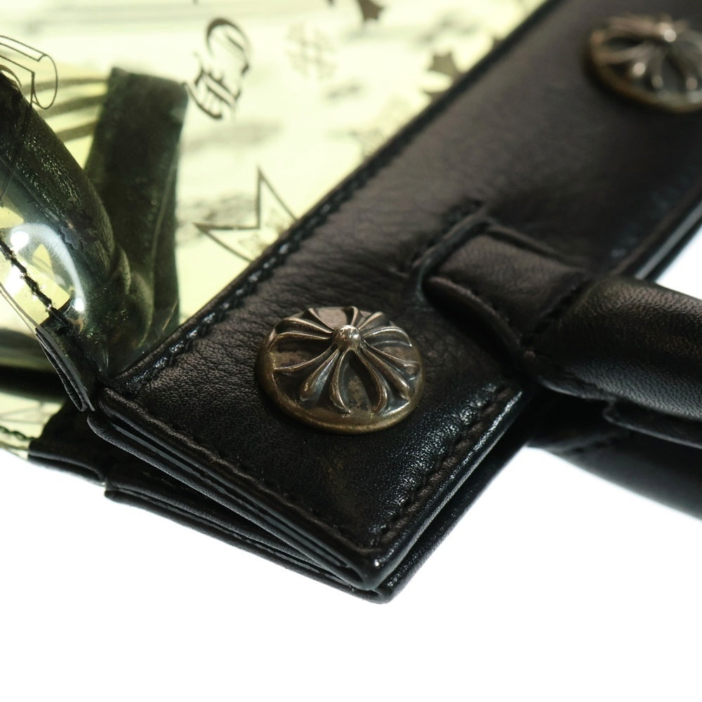 CHROME HEARTS(クロムハーツ) DREW MINI ドリューミニ PVC加工クロスボールボタントートバッグ ブラック/クリア