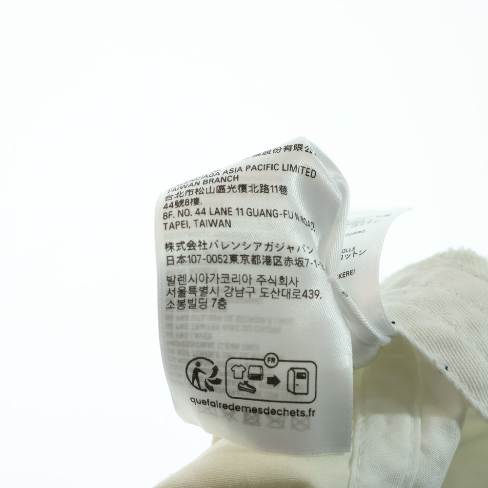 BALENCIAGA(バレンシアガ) メタルパーツ付きロゴ刺繍ダート加工キャップ グレー 766859 410B2