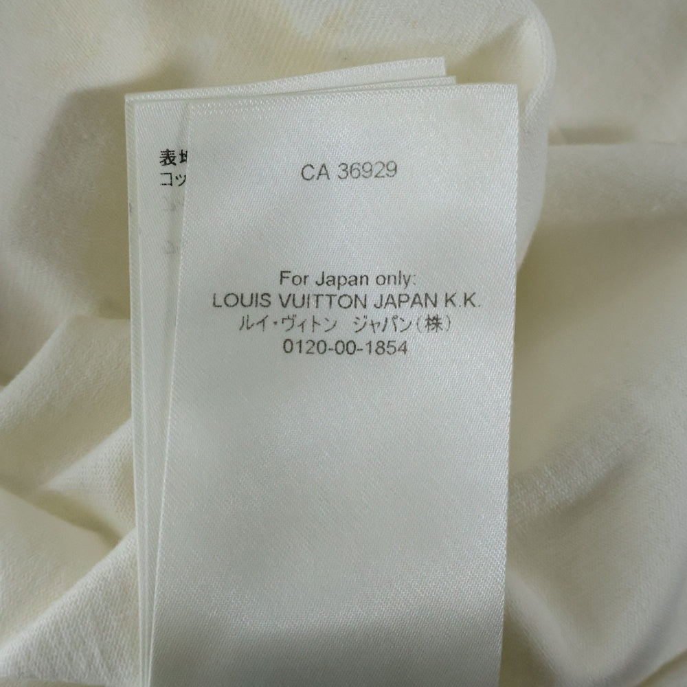 LOUIS VUITTON(ルイヴィトン) 22AW フロント エンボス クルーネック 半袖 Tシャツ カットソー ホワイト RM222Q DT3 HNY55W