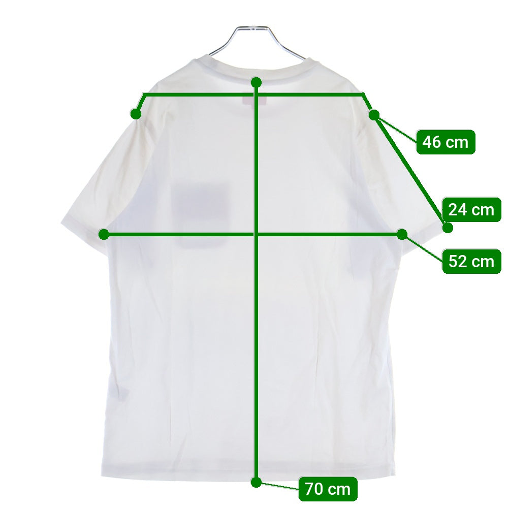 SUPREME(シュプリーム) 19SS Mesh Stripe Pocket メッシュ ストライプ ボックスロゴ ポケット クルーネック 半袖Tシャツ ホワイト