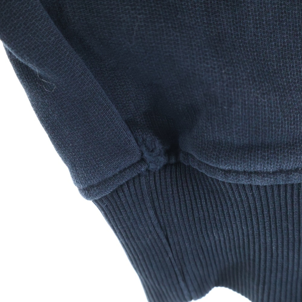 ami(アミ) 22SS AMI DE COEUR SWEAT SHIRT ロゴ刺繍クルーネックスウェットトレーナー ブラック BFUSW001.730