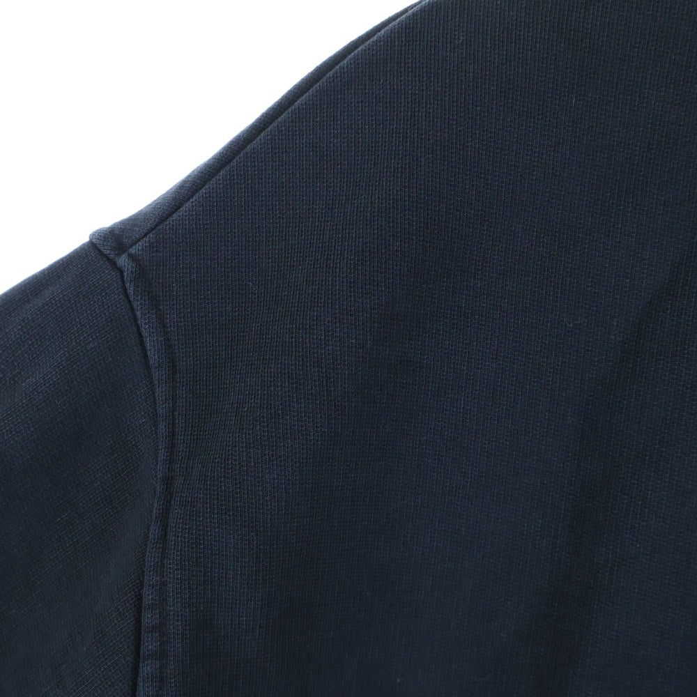 ami(アミ) 22SS AMI DE COEUR SWEAT SHIRT ロゴ刺繍クルーネックスウェットトレーナー ブラック BFUSW001.730