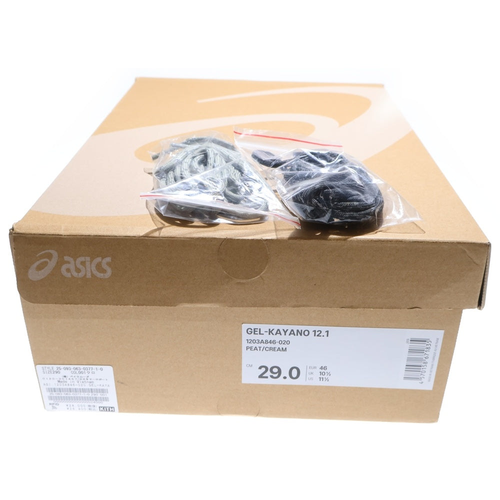 ASICS(アシックス) ×KITH GEL-KAYANO 12.1 キス ゲルカヤノローカットスニーカー グレー US11.5/29cm 1203A846-020