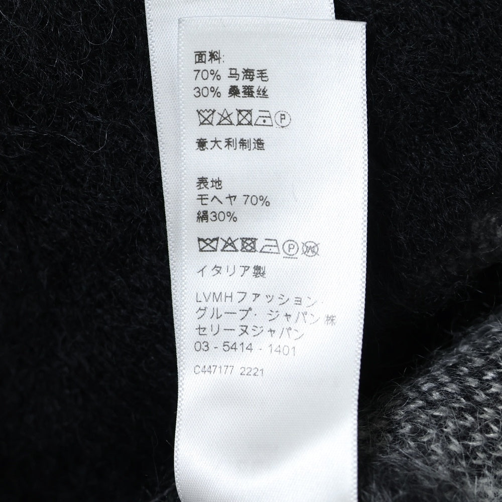 CELINE(セリーヌ) 22AW BOY DOLL ブラッシュドシルクモヘア ニット ブラック 2AC73997S