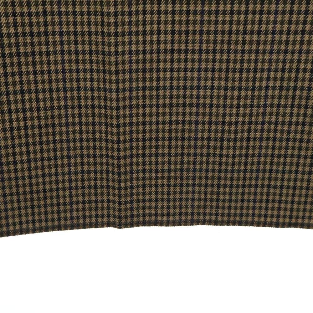 CELINE(セリーヌ) チェック ウール ブーツカットロングパンツ ブラウン 2P613871H