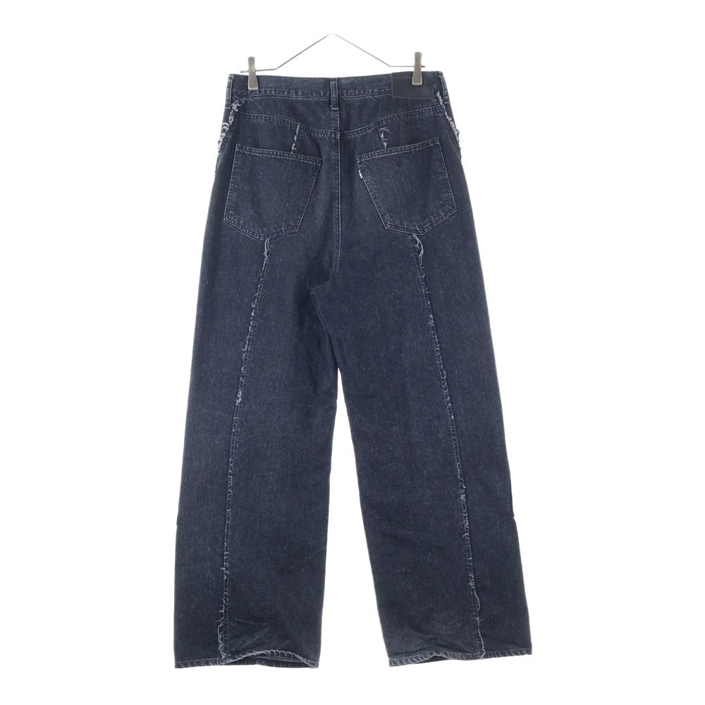 Jieda(ジエダ) 23AW ジップフライ ワイドデニムパンツ ブラック Jie-23W-PT05