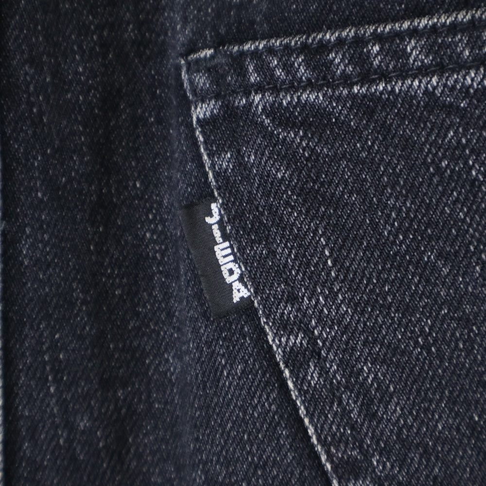 Jieda(ジエダ) 23AW ジップフライ ワイドデニムパンツ ブラック Jie-23W-PT05