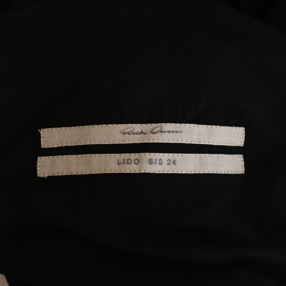 Rick Owens(リックオウエンス) 24SS LIDO TOMMY T オーバーサイズ半袖Tシャツ ブラック