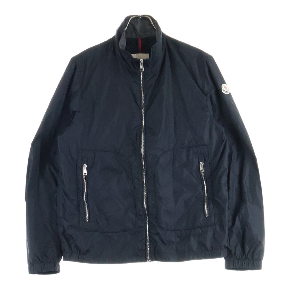 MONCLER(モンクレール) RENOIR GIUBBOTTO ナイロンジャケット ジップアップ ロゴ ワッペン ブラック 510914161185