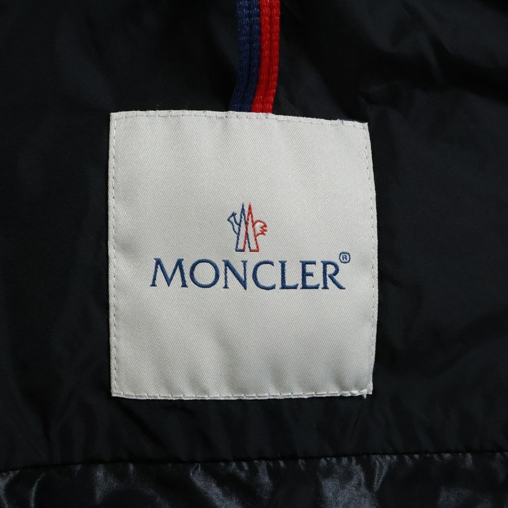 MONCLER(モンクレール) RENOIR GIUBBOTTO ナイロンジャケット ジップアップ ロゴ ワッペン ブラック 510914161185