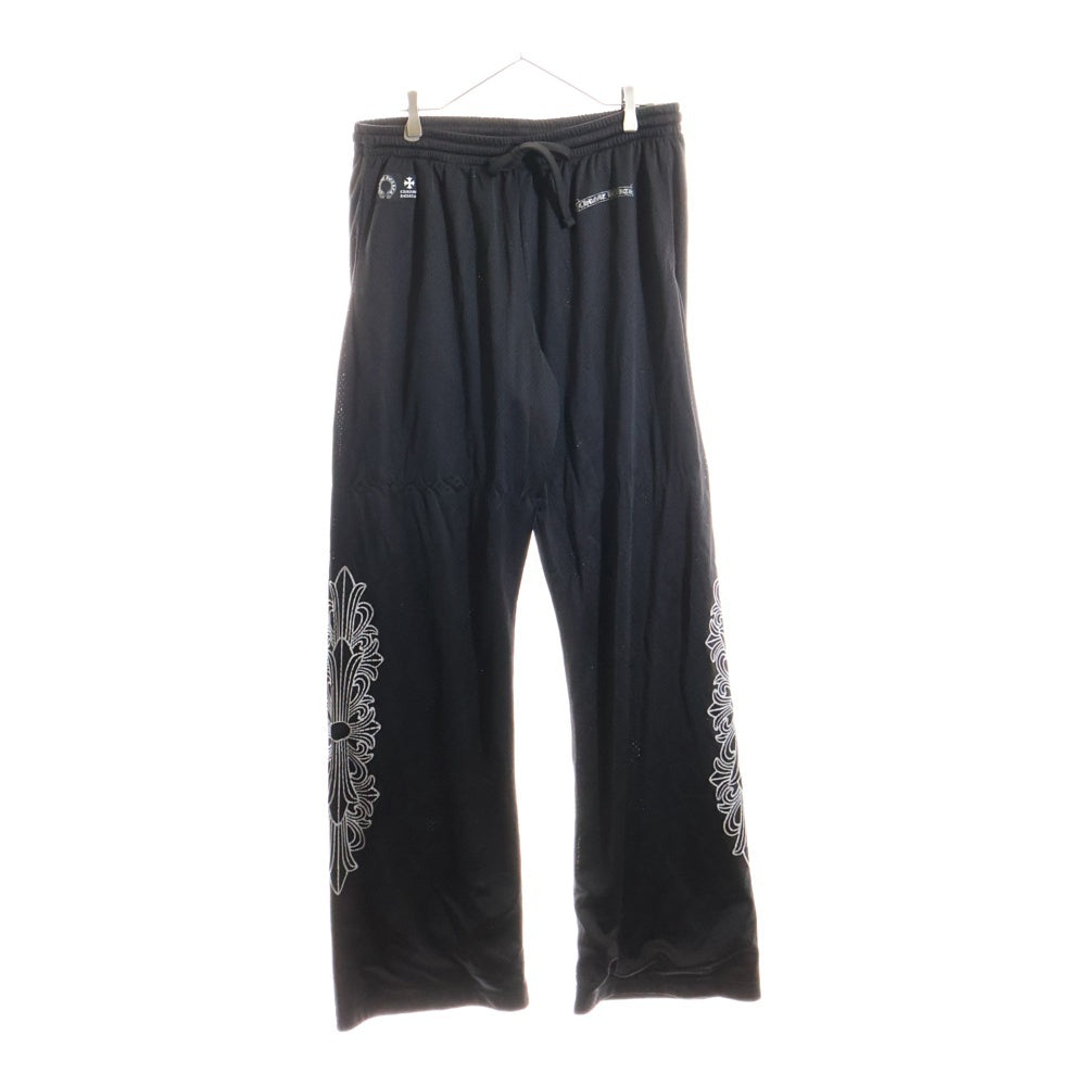 CHROME HEARTS(クロムハーツ) MESH VARSITY PANTS CHプリント メッシュ ロングパンツ ブラック