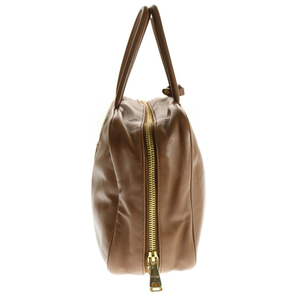 miumiu(ミュウミュウ) コニャック ショルダーバッグ ボーバッグラージ レザー ブラウン 5BB117