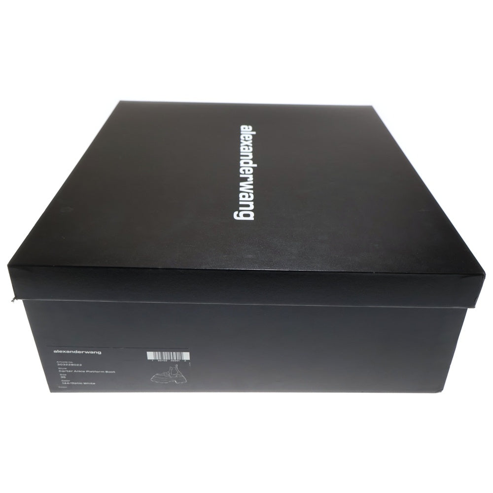 ALEXANDER WANG(アレキサンダーワン) Carter Ankle Platform Boot アンクルプラットフォームブーツ ホワイト