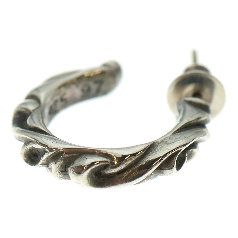 CHROME HEARTS(クロムハーツ) HOOP SCROOL スクロール フープピアス シルバー BCA102