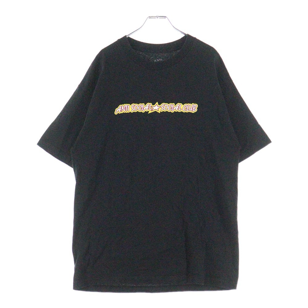 ANTI SOCIAL SOCIAL CLUB(アンチソーシャルソーシャルクラブ) 両面ロゴプリント 半袖Tシャツ カットソー ブラック