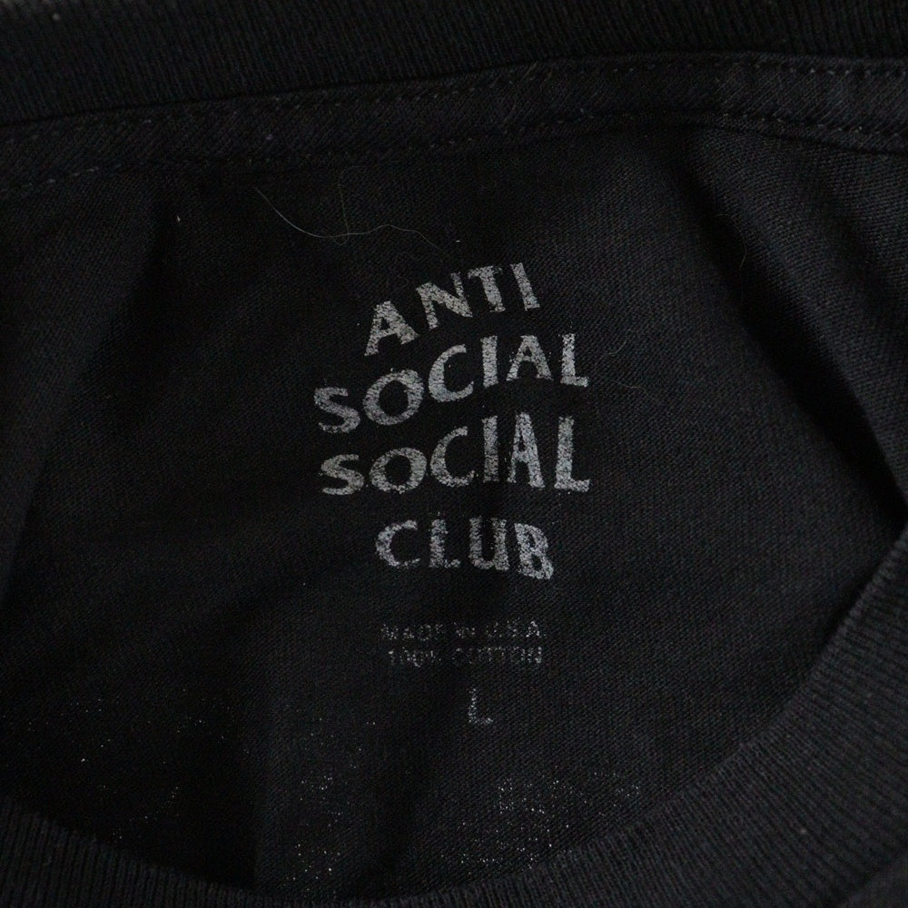 ANTI SOCIAL SOCIAL CLUB(アンチソーシャルソーシャルクラブ) 両面ロゴプリント 半袖Tシャツ カットソー ブラック