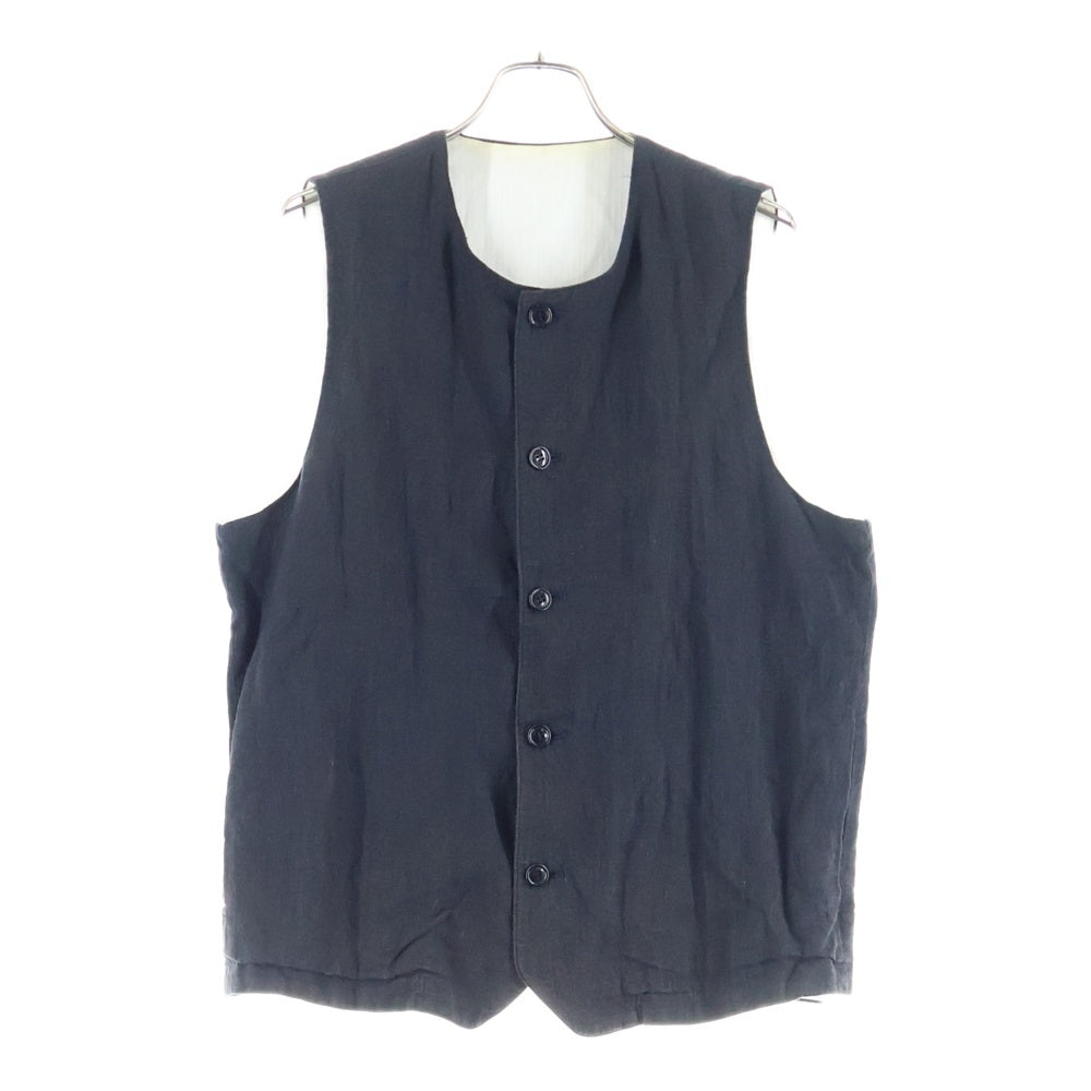 nestRobeconfect(ネストローブ) リネン ベスト ブラック