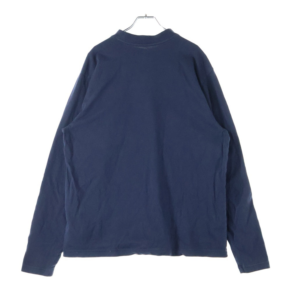 YEEZY GAP(イージーギャップ) コットン ロングスリーブ長袖Tシャツ カットソー 537288 ネイビー