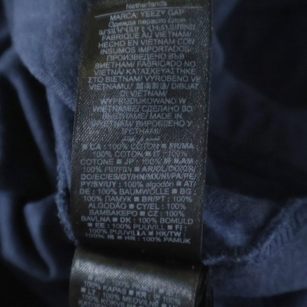 YEEZY GAP(イージーギャップ) コットン ロングスリーブ長袖Tシャツ カットソー 537288 ネイビー