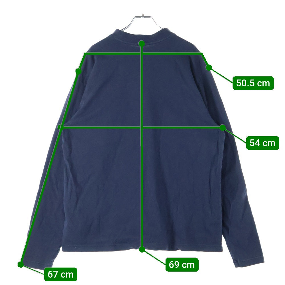 YEEZY GAP(イージーギャップ) コットン ロングスリーブ長袖Tシャツ カットソー 537288 ネイビー