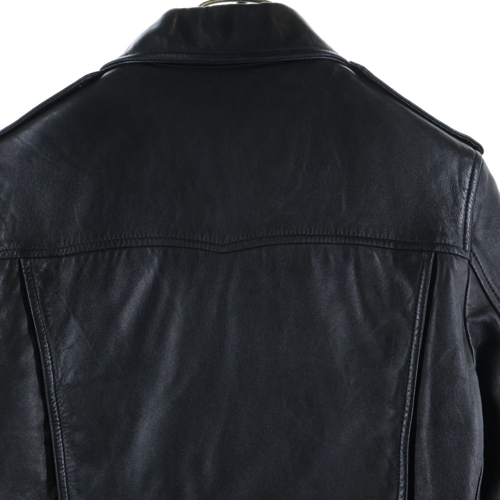 SAINT LAURENT PARIS(サンローランパリ) 15AW エディ期 L01 CLASSIC MOTORCYCLE LEATHER RIDERS JACKET クラシックモーターサイクル ライダースジャケット レザー ブラック