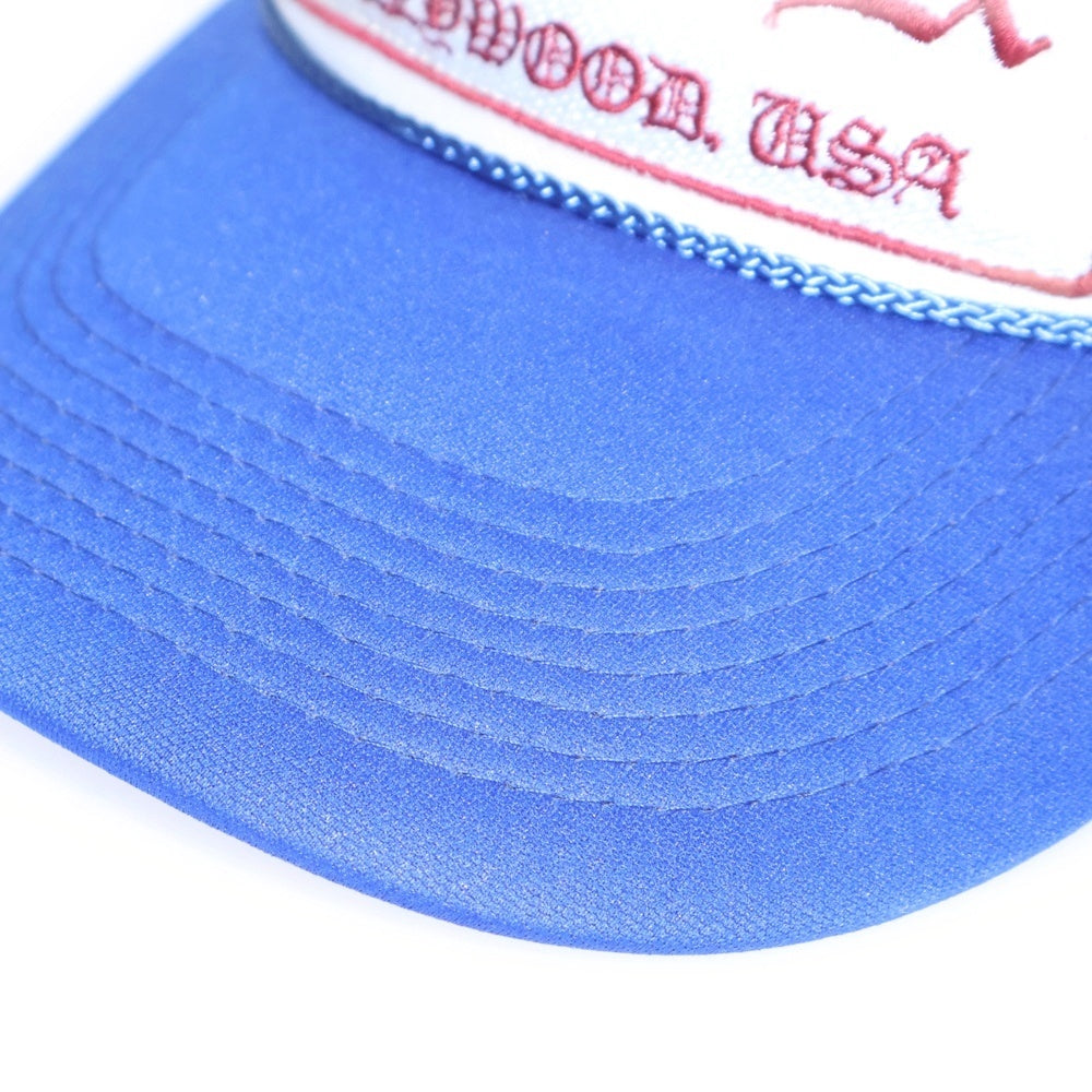 CHROME HEARTS(クロムハーツ) TRUCKER CAP トラッカーキャップ FUCKパッチクロスボール付メッシュ帽子 ブルー
