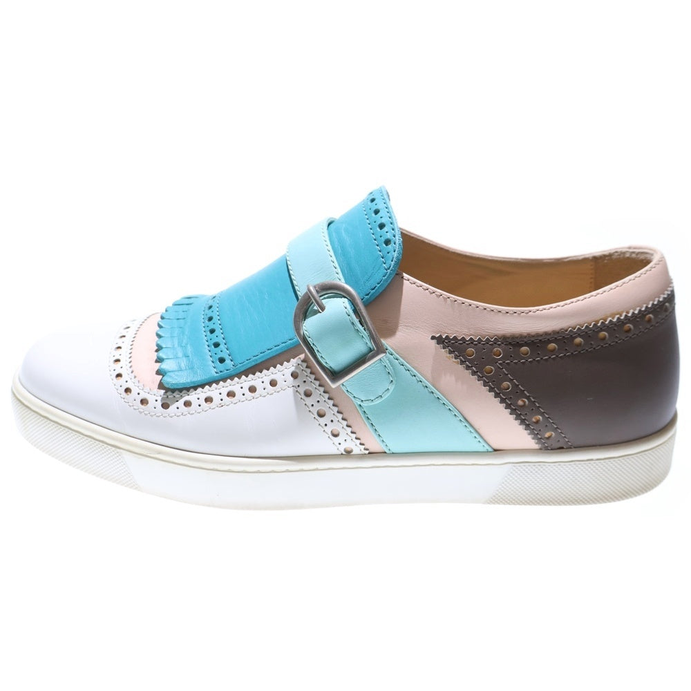 CHRISTIAN LOUBOUTIN(クリスチャンルブタン) ベルト ウイングチップ ローカットシューズ ブルー/ホワイト