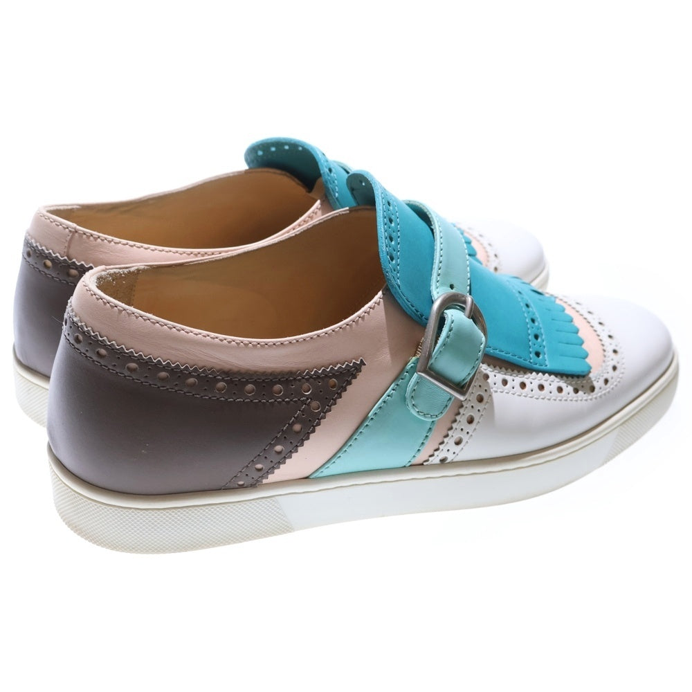 CHRISTIAN LOUBOUTIN(クリスチャンルブタン) ベルト ウイングチップ ローカットシューズ ブルー/ホワイト