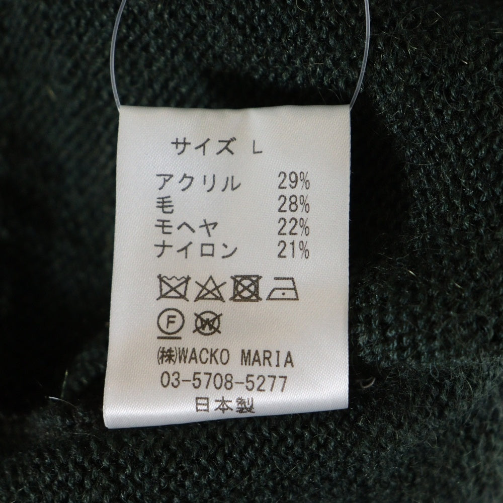 WACKO MARIA(ワコマリア) MOHAIR KNIT CARDIGAN モヘアニットカーディガン ダークグリーン
