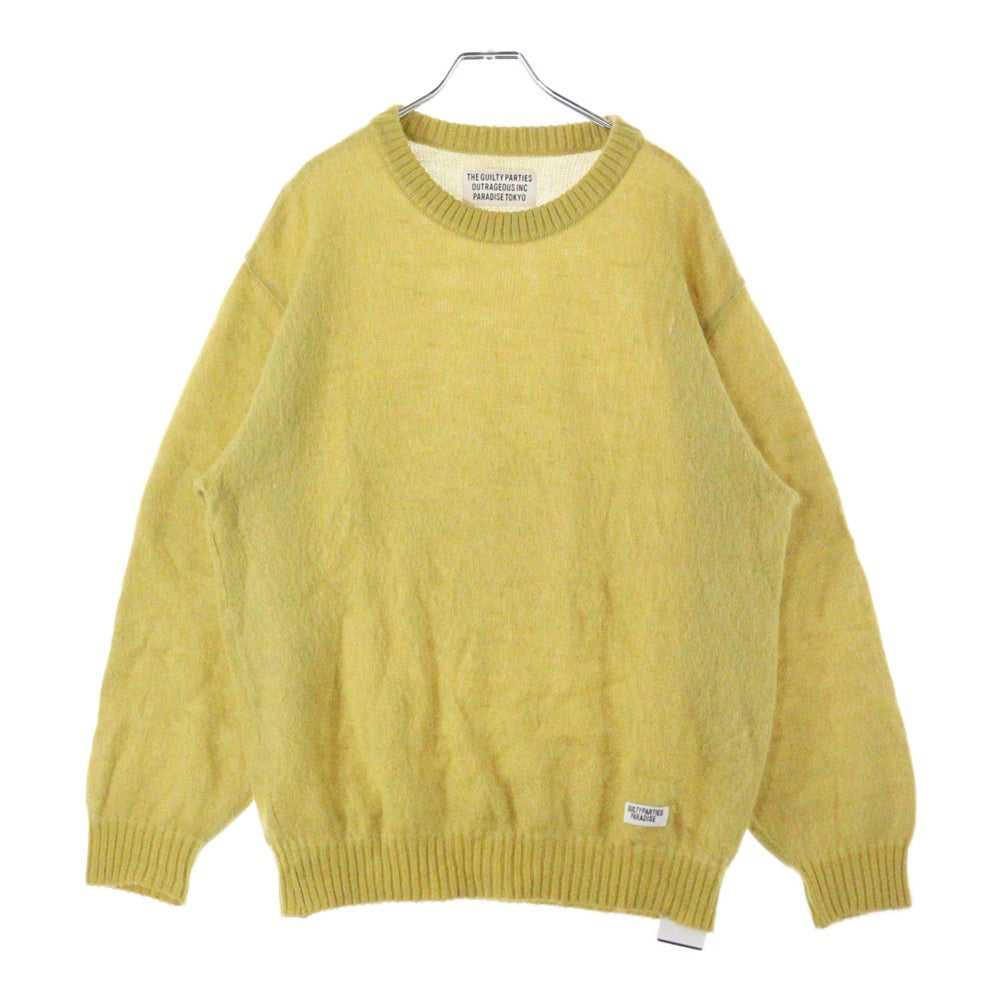 WACKO MARIA(ワコマリア) MOHAIR KNIT SWEATER モヘアニットセーター イエロー