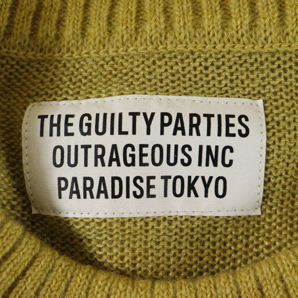 WACKO MARIA(ワコマリア) MOHAIR KNIT SWEATER モヘアニットセーター イエロー